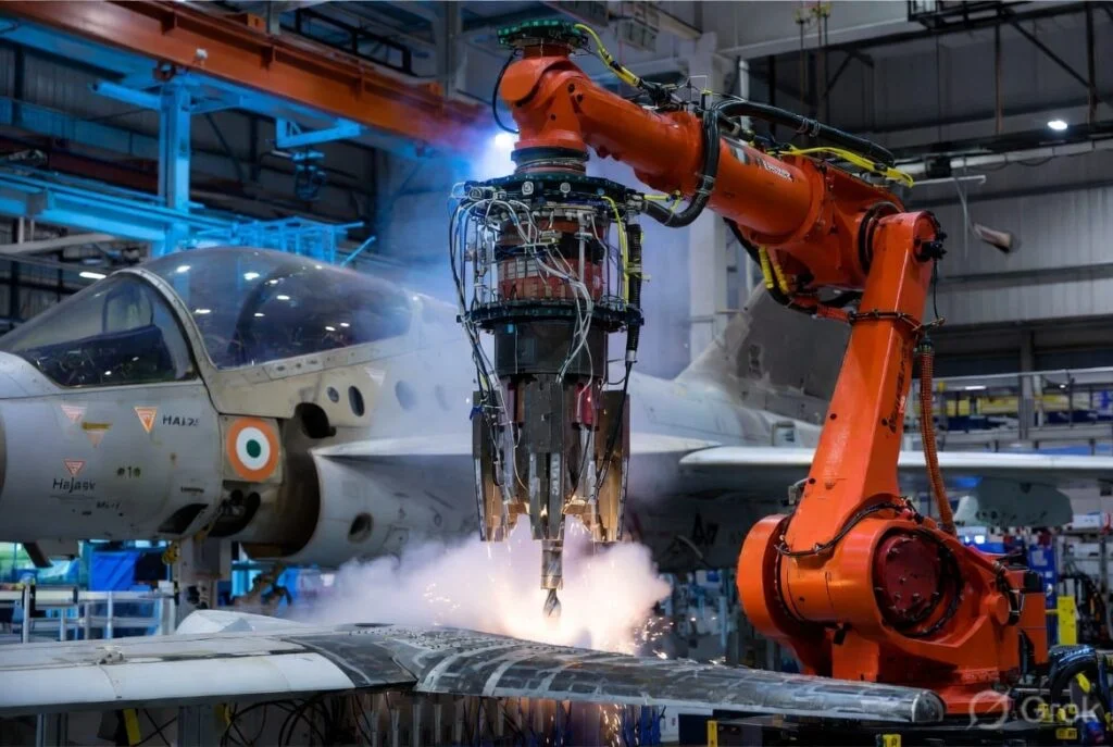raksha-anirveda.com, 8,000 Holes, Zero Delay: Robots Take Over Tejas Wings, RA Editorial Desk